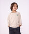 T-shirt a maniche lunghe a righe bambino beige/ecru/beige