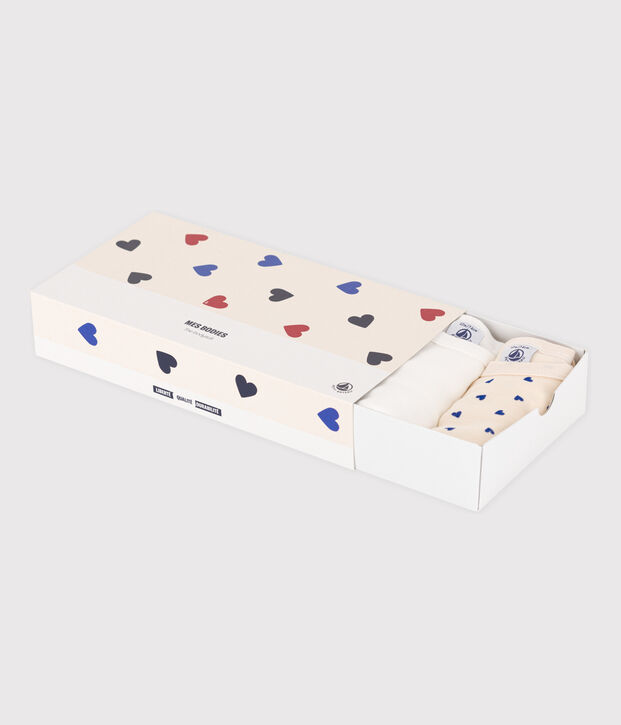 Confezione da 5 body a maniche lunghe beb&egrave; cotone multicolore