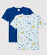 Confezione da 2 t-shirt manica corta animali yoga bambino