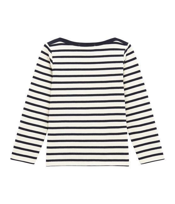 Marinière bambino beige COQUILLE/blu SMOKING