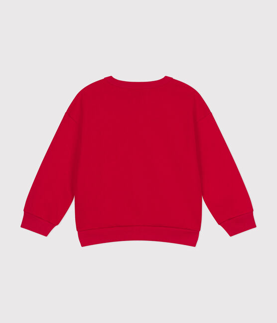 Maglia in tessuto felpato bambino rosso CORRIDA