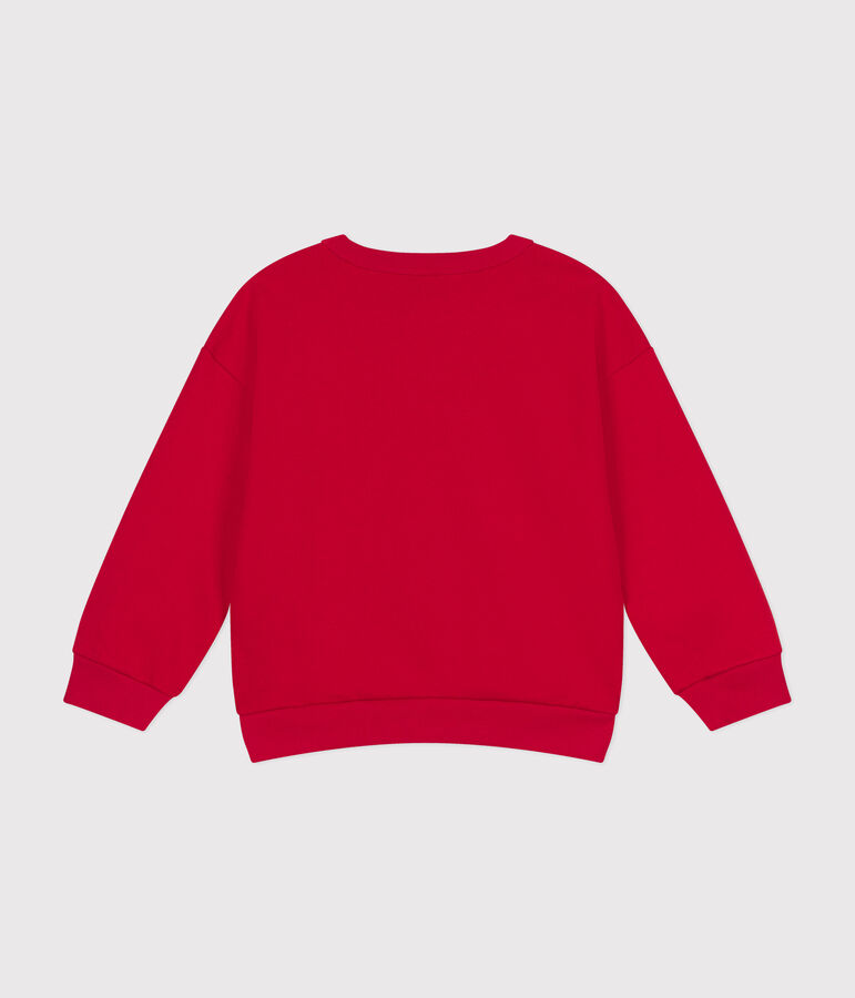 Maglia in tessuto felpato bambino rosso