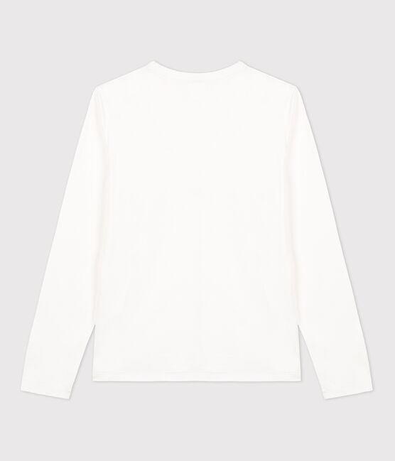 T-shirt La Regular scollo a V in cotone Donna bianco ECUME