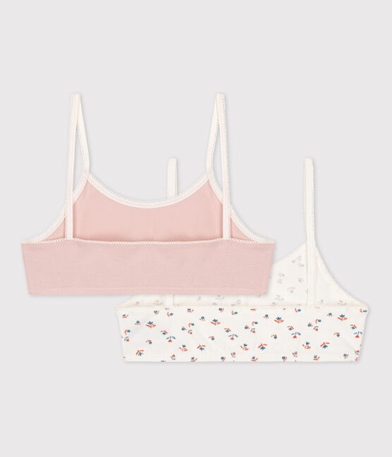 Confezione da 2 brassière fiore in cotone ed elastan variante 1