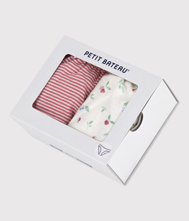 Set di 2 slip in cotone con stampa di frutti donna multicolore