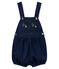 Salopette corta in maglia neonata blu MEDIEVAL/beige ECRU CN