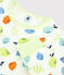 Pigiama fantasia limoni bambino-bambina in cotone biologico bianco MARSHMALLOW/bianco MULTICO