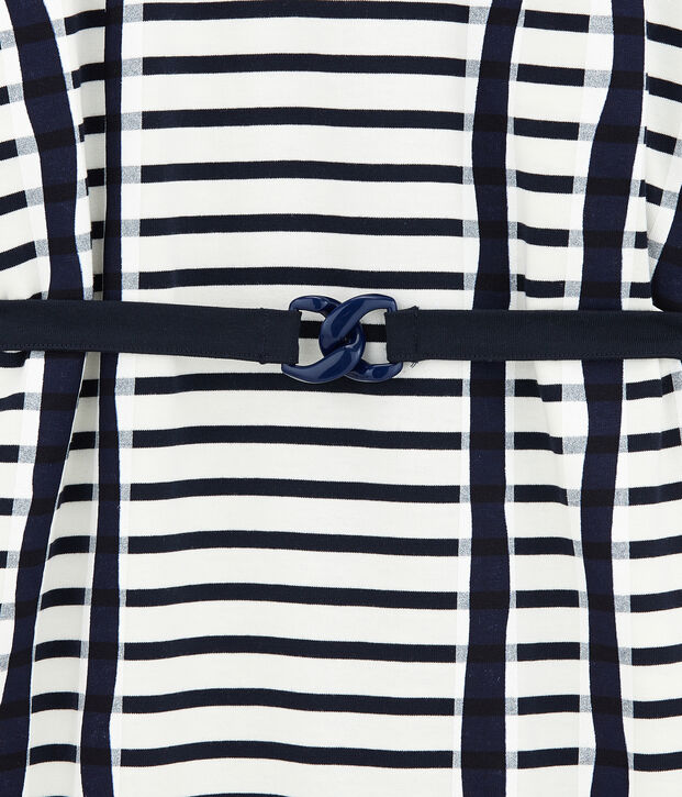 Abito kimono bianco/blu