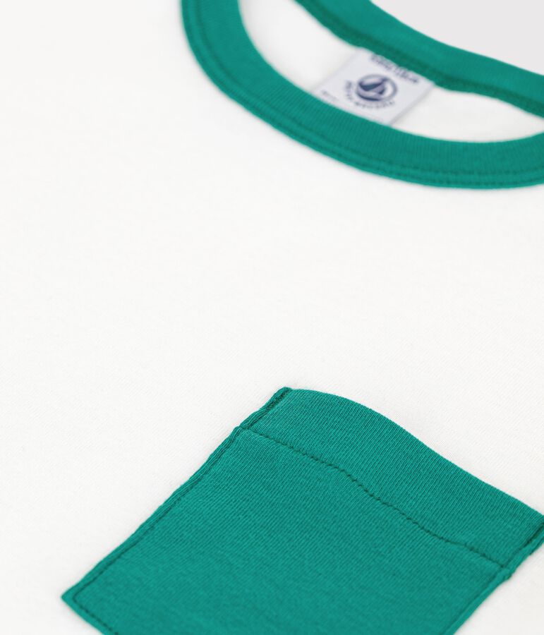 T-shirt a maniche corte in cotone bambina bianco