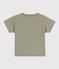 T-shirt bebè a maniche corte in jersey con motivo verde MARECAGE