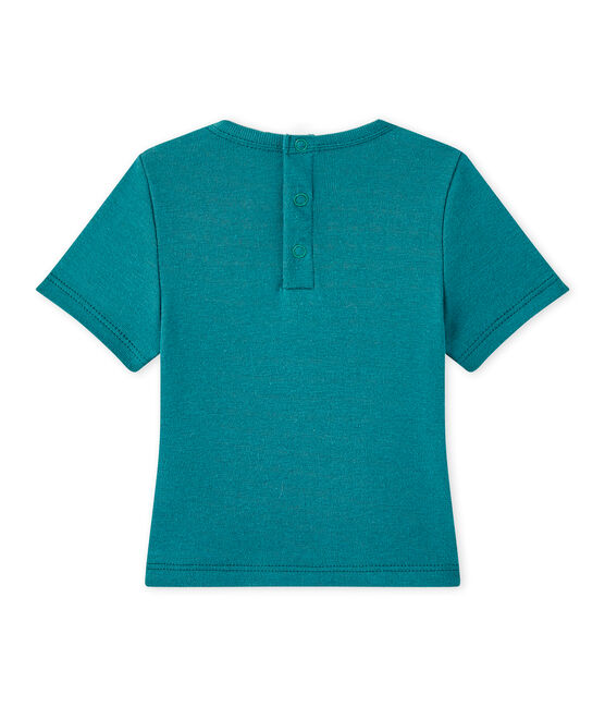 T-shirt bebé bambino tinta unita verde Olivier