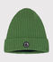 Cuffietta in maglia foderata in pile bambino verde PALMERAIE