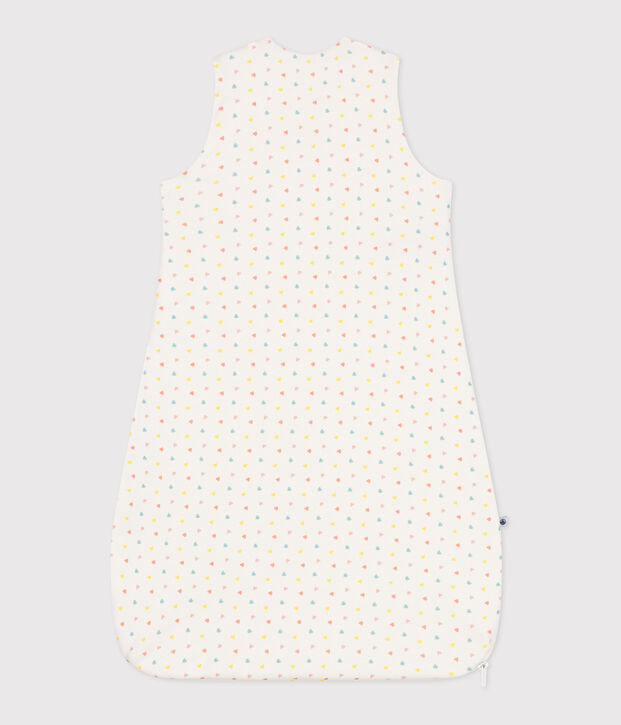 Sacco nanna per neonato in cotone stampato TOG 1.5 bianco/multicolore