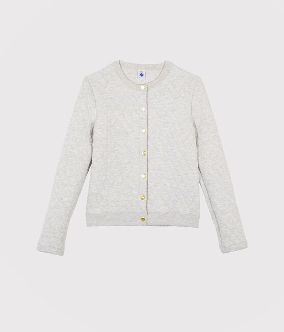 Cardigan in tubique Donna grigio BELUGA CHINE