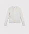 Cardigan in tubique Donna grigio BELUGA CHINE