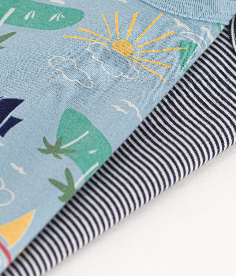 Confezione da 3 body a maniche corte esploratori in cotone multicolore