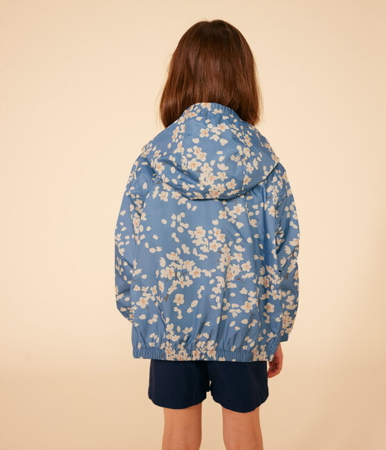 Giacca a vento legggera bambina blu BEACH/ MULTICO