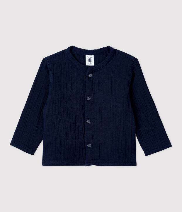 Camicia in garza di cotone biologico beb&egrave; SMOKING