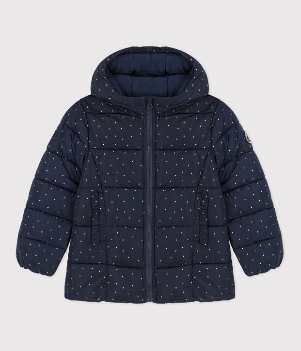 Piumino bambina blu/grigio