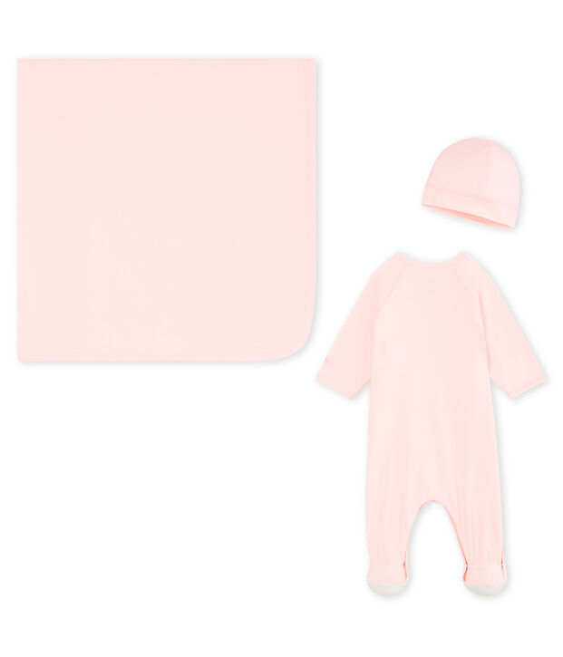 Scatola regalo nascita a costine multicolore