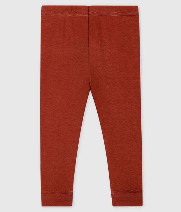 Leggins per beb&egrave; in cotone arancione