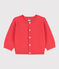 Cardigan in maglia di cotone per neonati arancione JUPITER