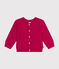 Cardigan in tricot di cotone bebè rosa DELHI