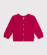 Cardigan in tricot di cotone bebè