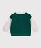 Orsacchiotto bicolore in cotone per neonati verde/beige