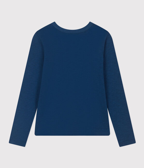 T-shirt LE DROIT girocollo in cotone Donna blu INCOGNITO
