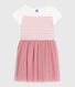 Abito a maniche corte in cotone e tulle bambina
