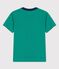 T-shirt  maniche corte in cotone bambino verde GAZON