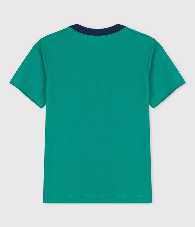 T-shirt  maniche corte in cotone bambino verde