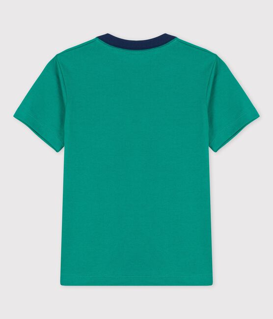 T-shirt  maniche corte in cotone bambino verde GAZON