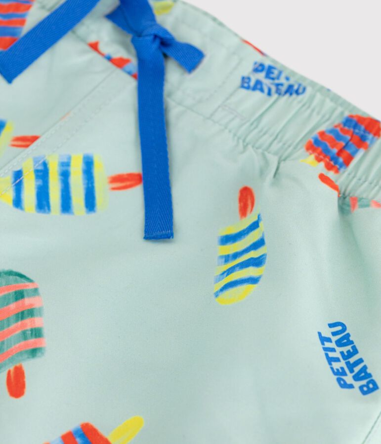 Shorts da mare bambino con stampa SPRAY/ MULTICO