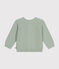 Cardigan in tricot di cotone bebè verde HERBIER