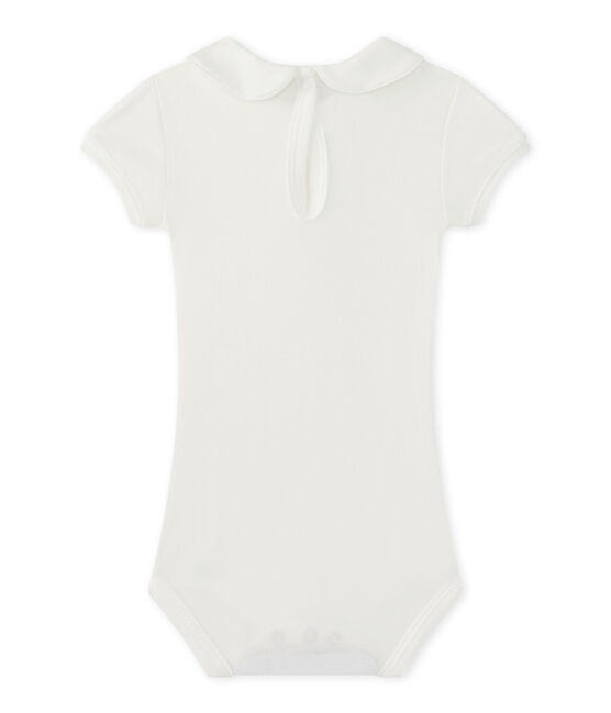 Body per bebè femmina con colletto bianco MARSHMALLOW