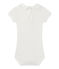 Body per bebè femmina con colletto bianco MARSHMALLOW