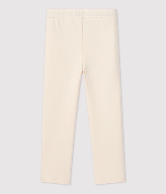 Pantaloni comodi in cotone bambina ecru AVALANCHE