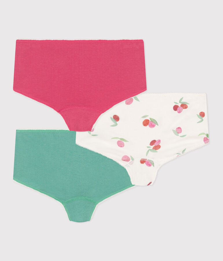 Confezione di 3 shorty in cotone con frutti stampati bambino multicolore