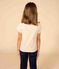 T-shirt a maniche corte in cotone bambina ecru AVALANCHE
