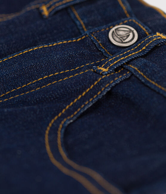 Pantaloni slim in denim bambina blu DENIM BRUT