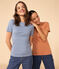 T-shirt L'ICONIQUE girocollo in cotone Donna blu AZUL