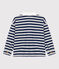 Polo bambino a maniche lunghe a righe in cotone blu MEDIEVAL/ FUMEE