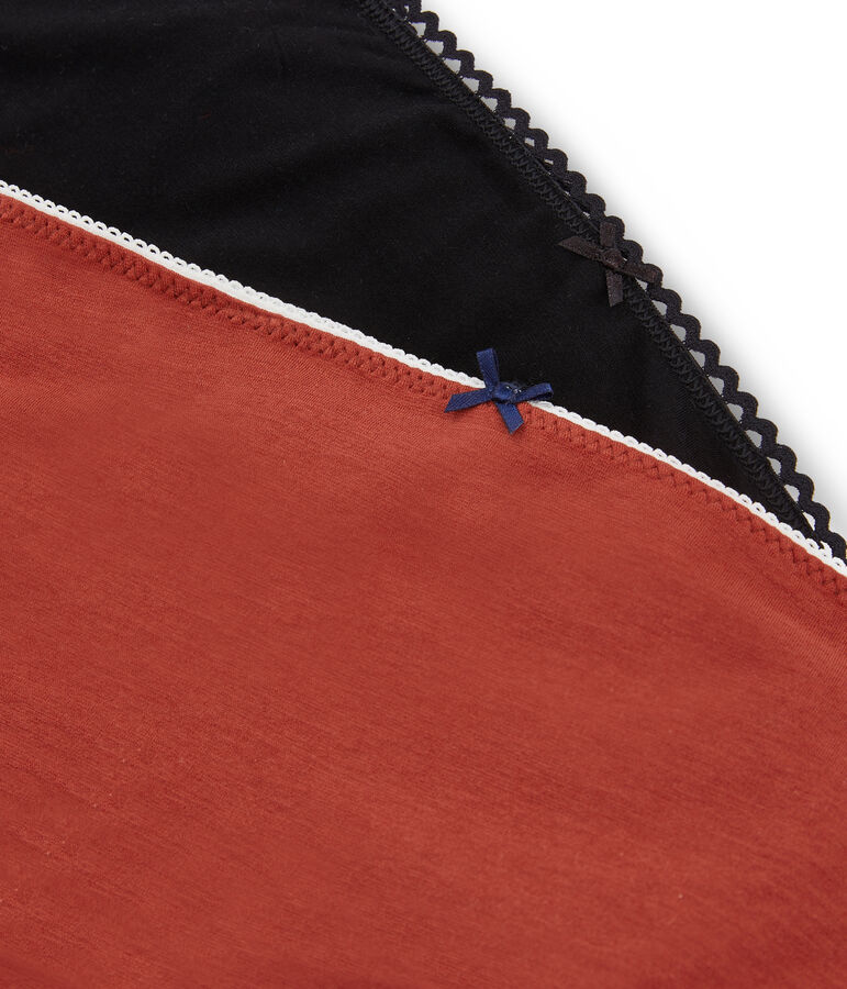 Lotto di 2 slip vita alta donna multicolore