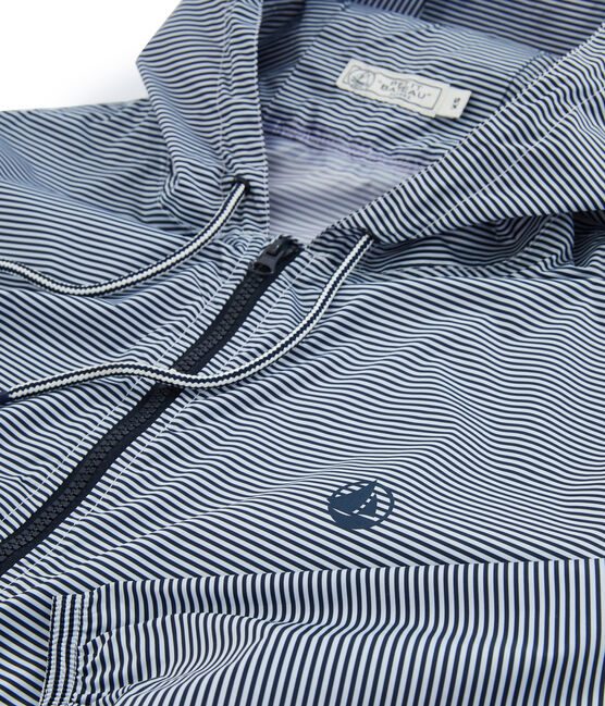 Giacca a vento corto unisex blu SMOKING/bianco MARSHMALLOW