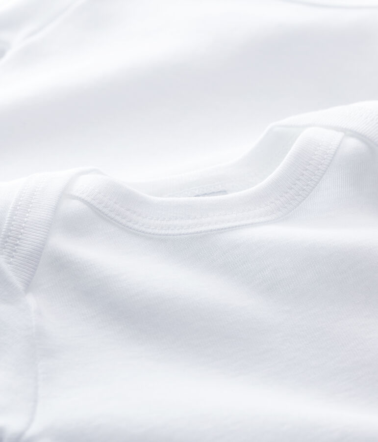 Confezione da 2 body bianchi manica corta beb&egrave; variante 1