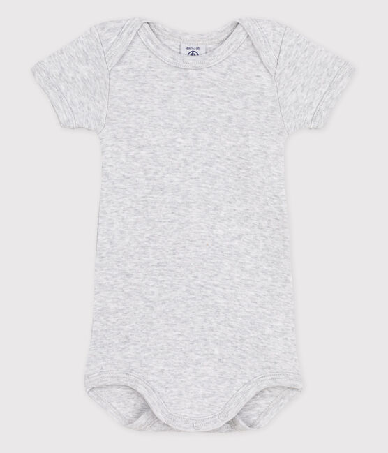 Body manica corta bebè bambina grigio POUSSIERE CHINE
