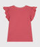 T-shirt a maniche corte in jersey bambina rosa ROSEWOOD/ AURORA