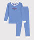 Pigiama attillato a righe in cotone unisex
